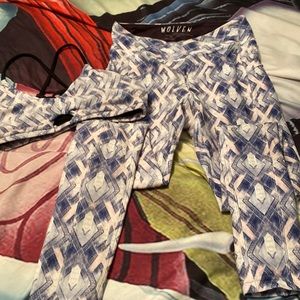 Wolven sports bra and leggings